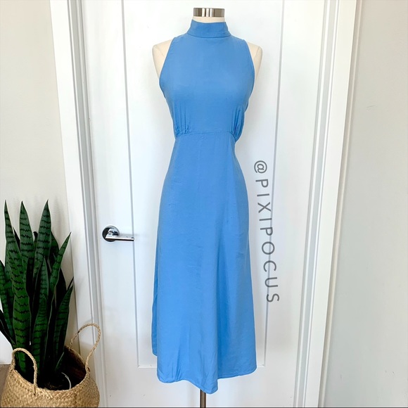 Zara | Dresses | Zara Halter Neck Midi 